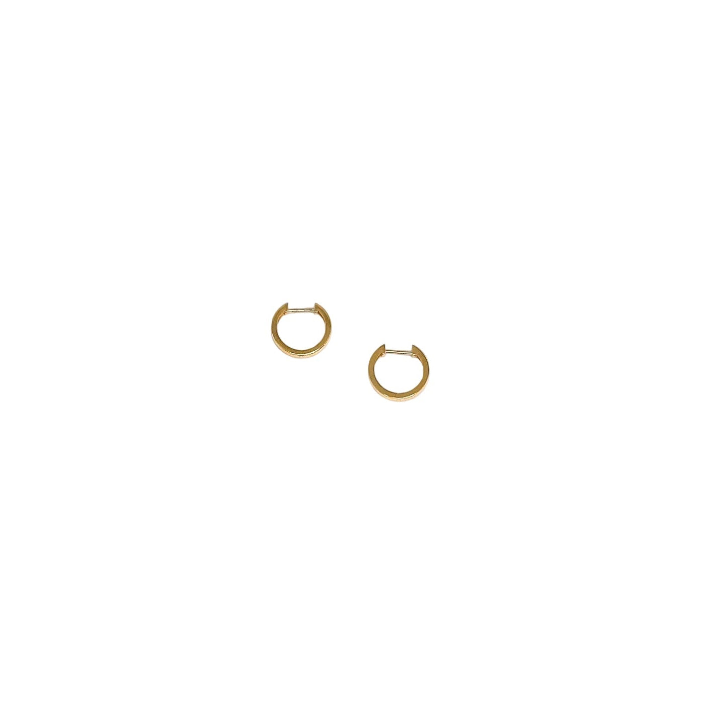 Round Plain Hoop Earrings