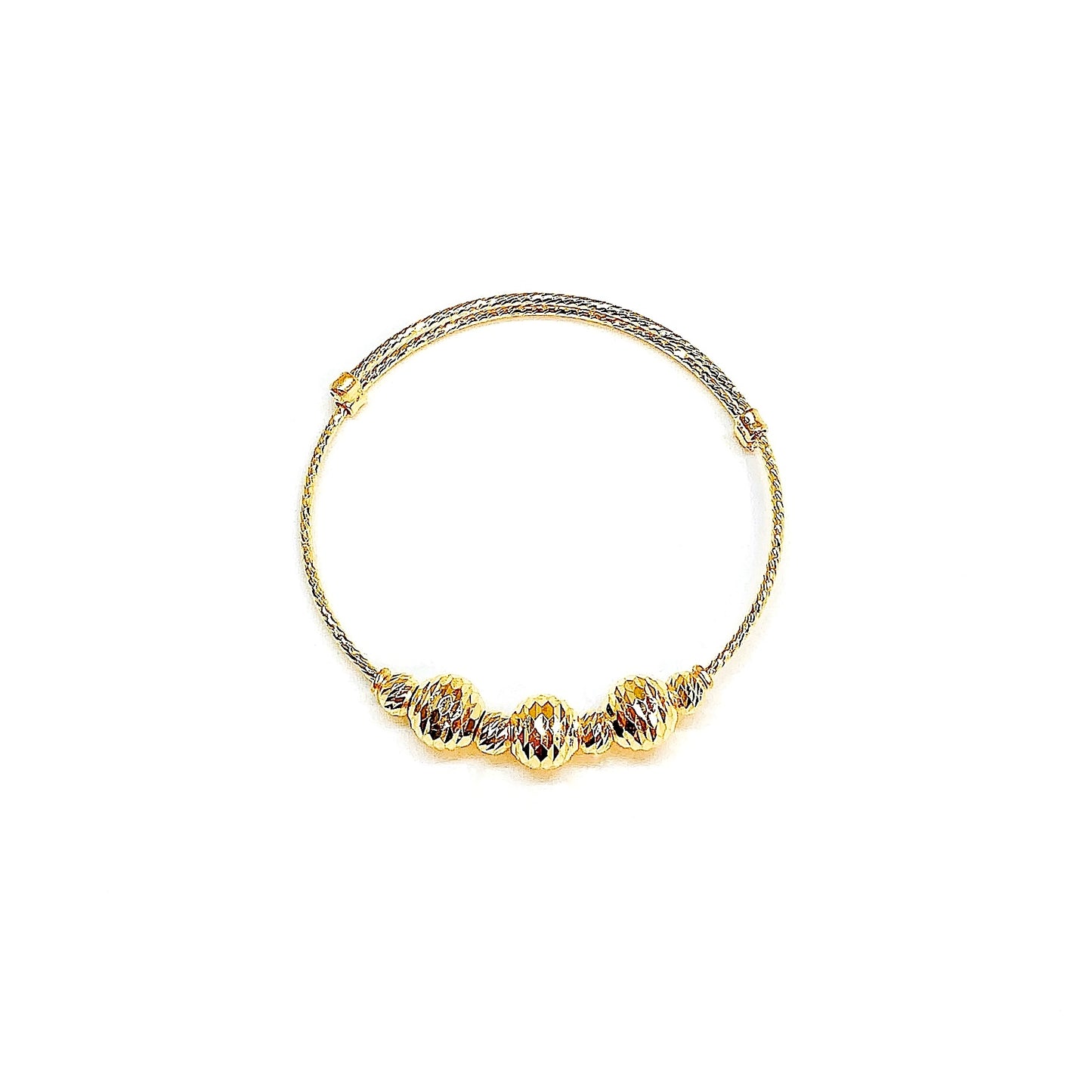 Adjustable Fine Baby Bangle ( Cutting Beads )