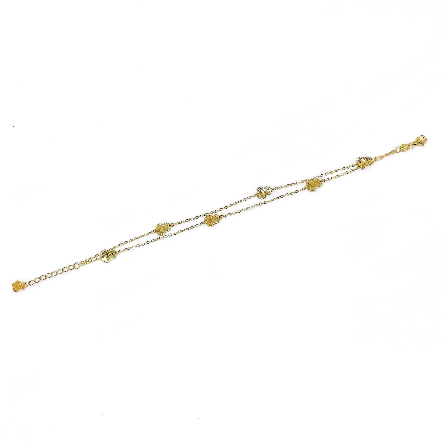 Sequin Gourd Double Chain Bracelet