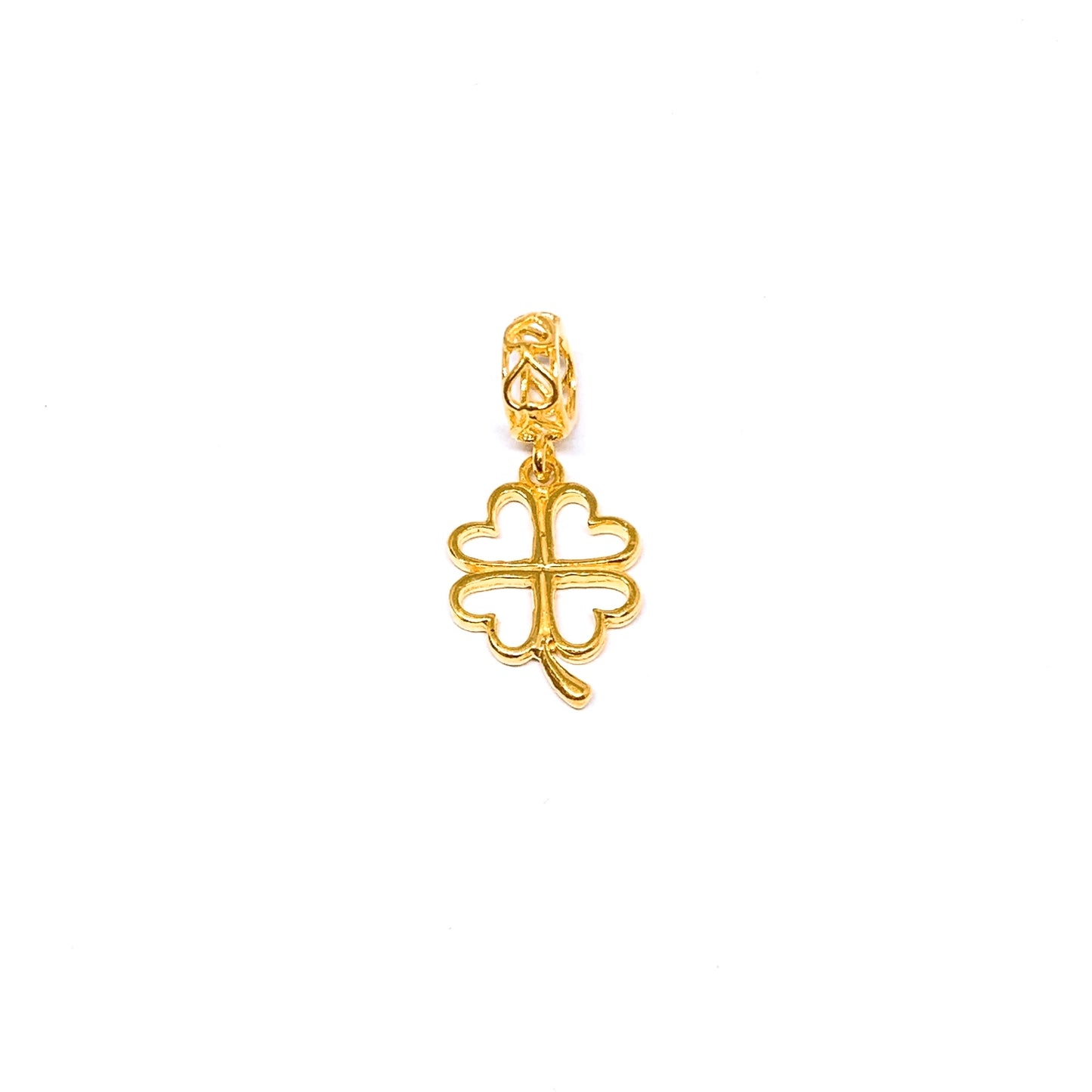 Cut-Out Clover Dangling Charm