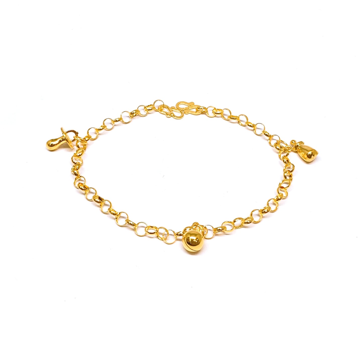 Dangling Charms Baby Anklet ( Pacifier, Bell, Milk Bottle )