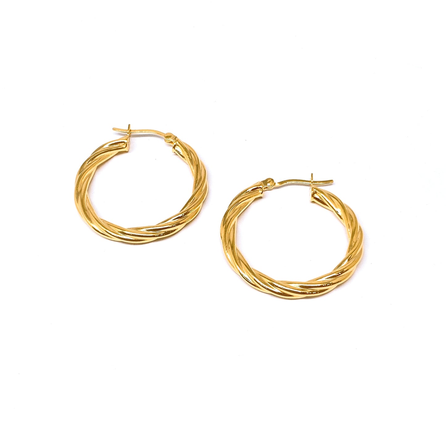 Chunky Twine Earring Hoops