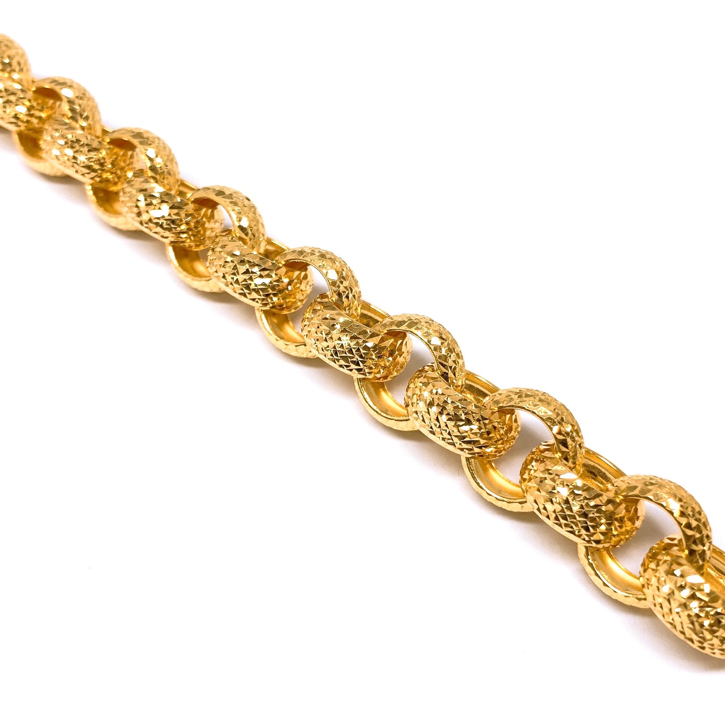 Chunky Shimmer Round Hoops Bracelet