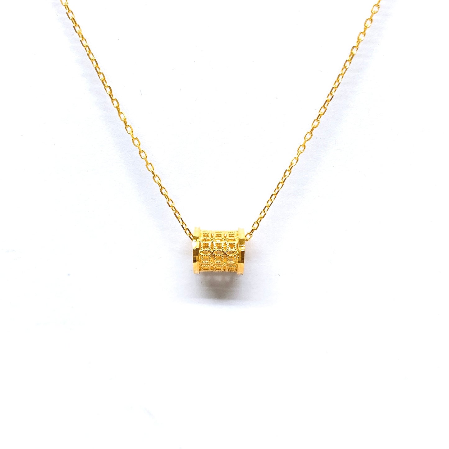 Cut-Out Coins Drum Necklace Set