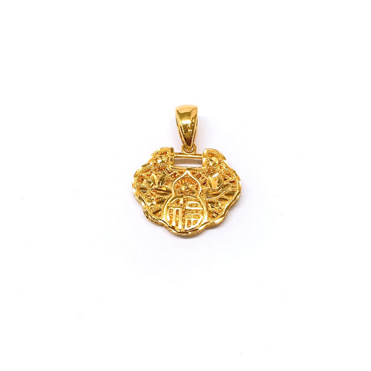 Cutting 福 Longevity Locket Pendant