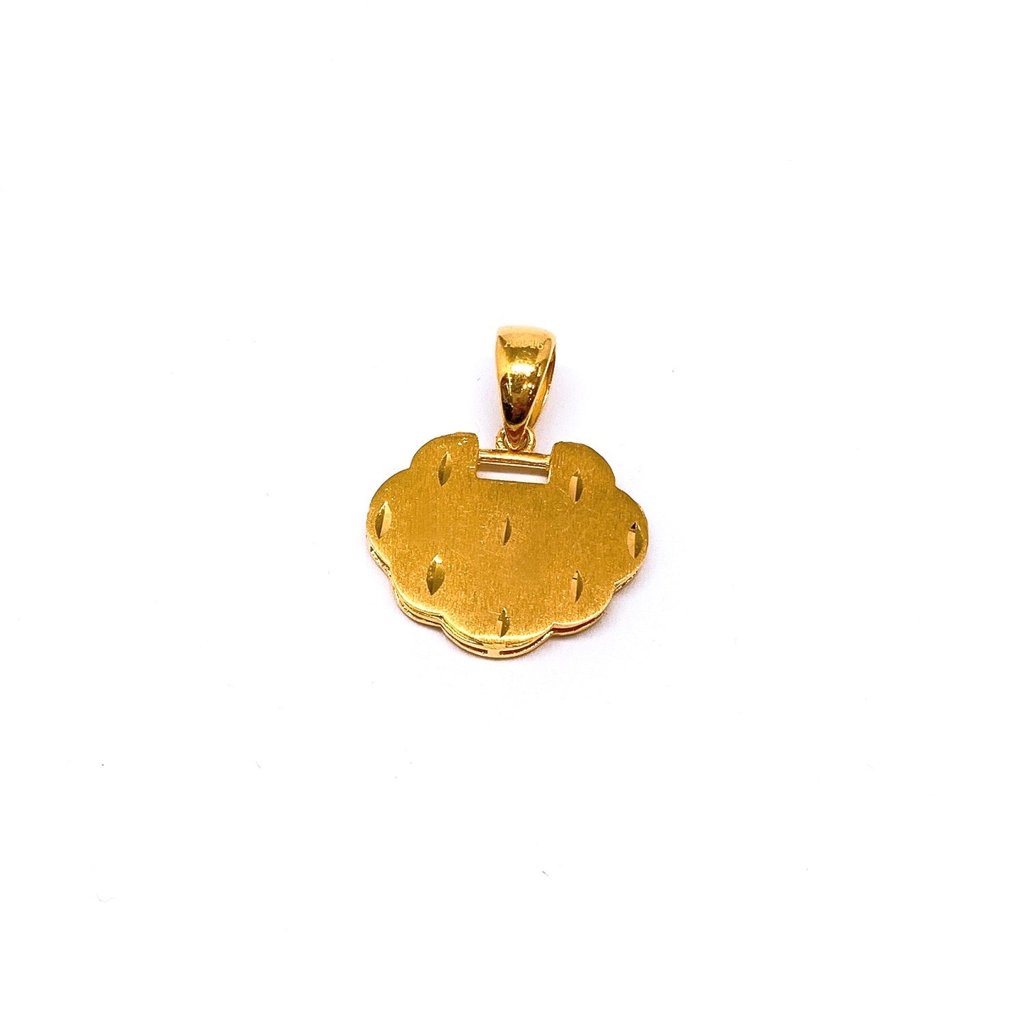 Cutting 福 Longevity Locket Pendant