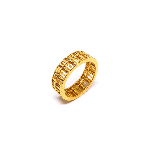 Full Abacus Round Ring ( Polished )