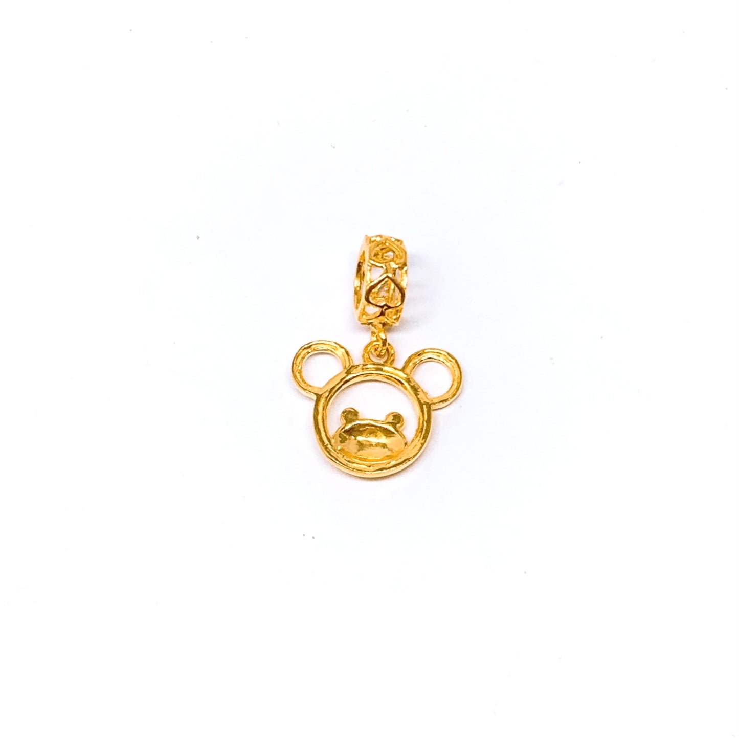 Cut-Out Teddy Bear Dangling Charm