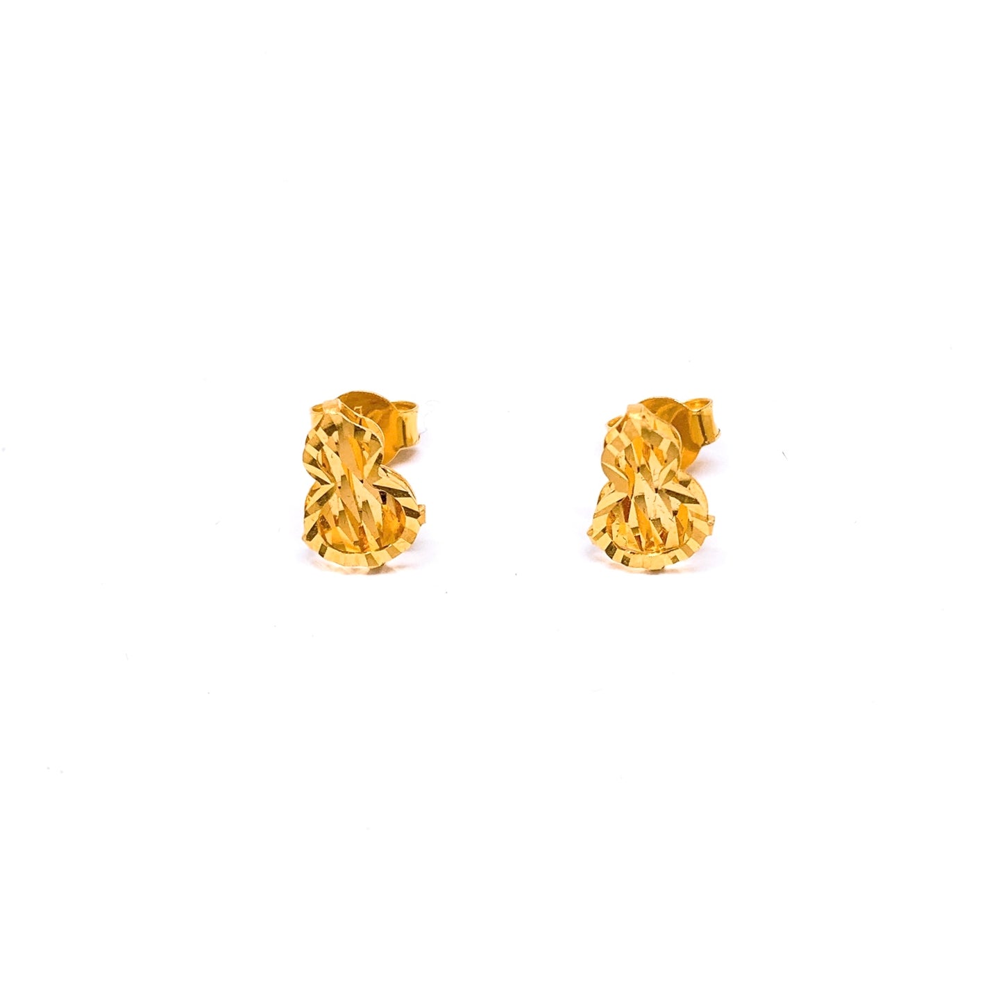 Raised 葫芦 ( Gourd ) Earring Studs