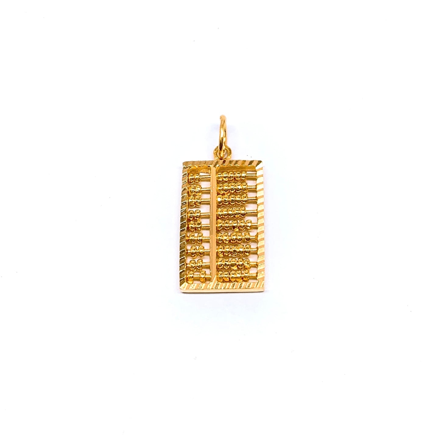 Rectangular Abacus Pendant ( Diagonal Cut ) - 9 rows