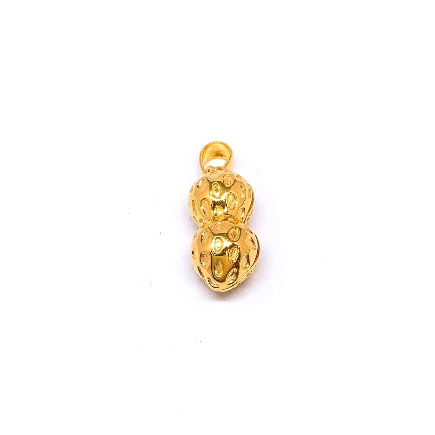3D Shimmer Mesh Peanut Pendant
