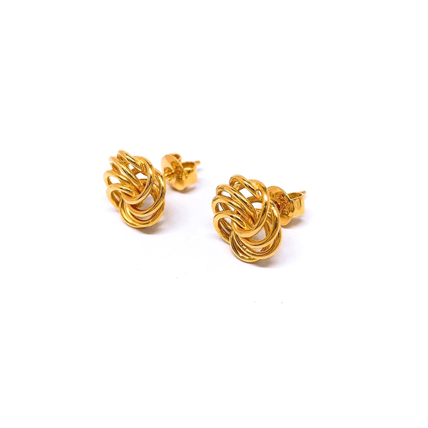 Fanned Hoops Earring Studs