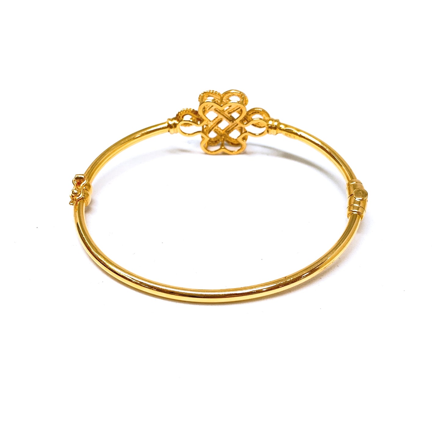 Two Tone Mystic Knot Bangle - Oval