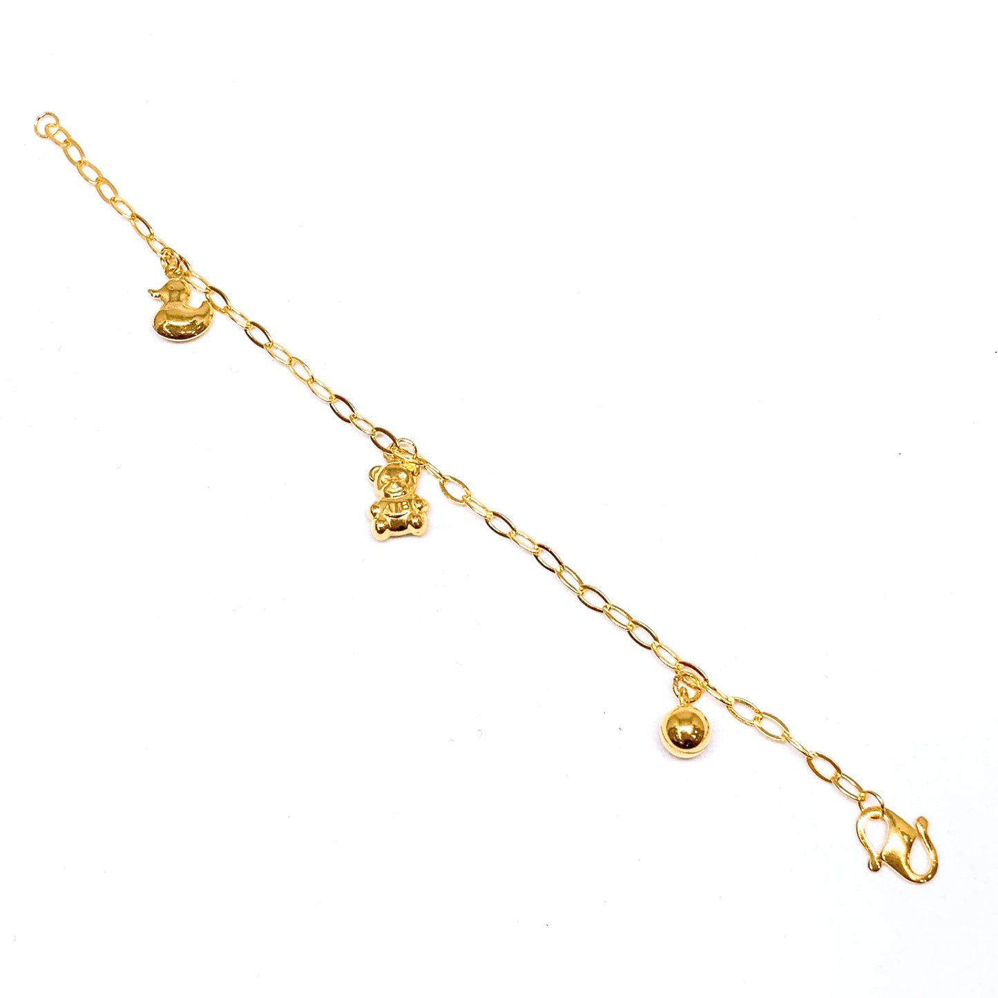 Dangling Charms Baby Bracelet ( Bell, Bear, Duck )