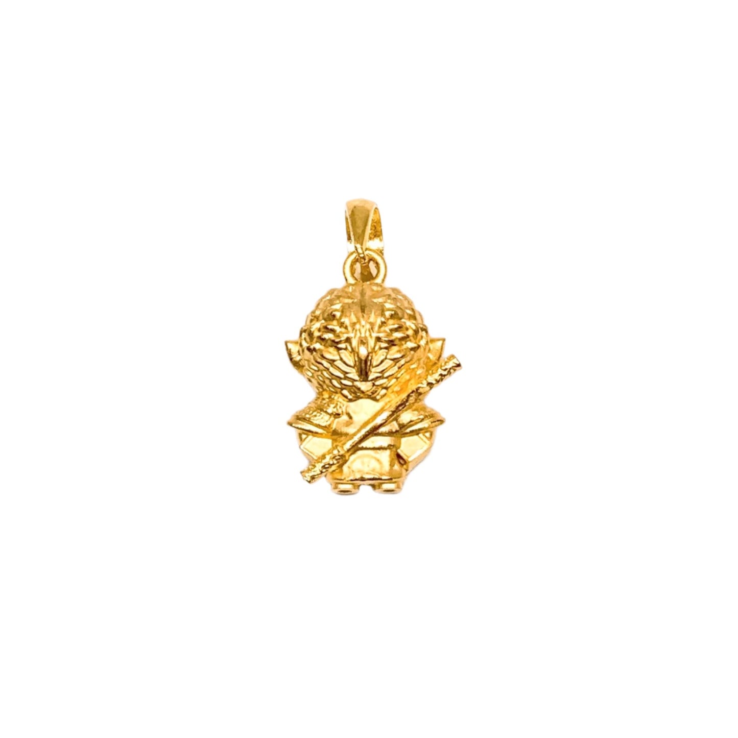 3D Sun Wu Kong With Golden Rod Pendant ( Standing )