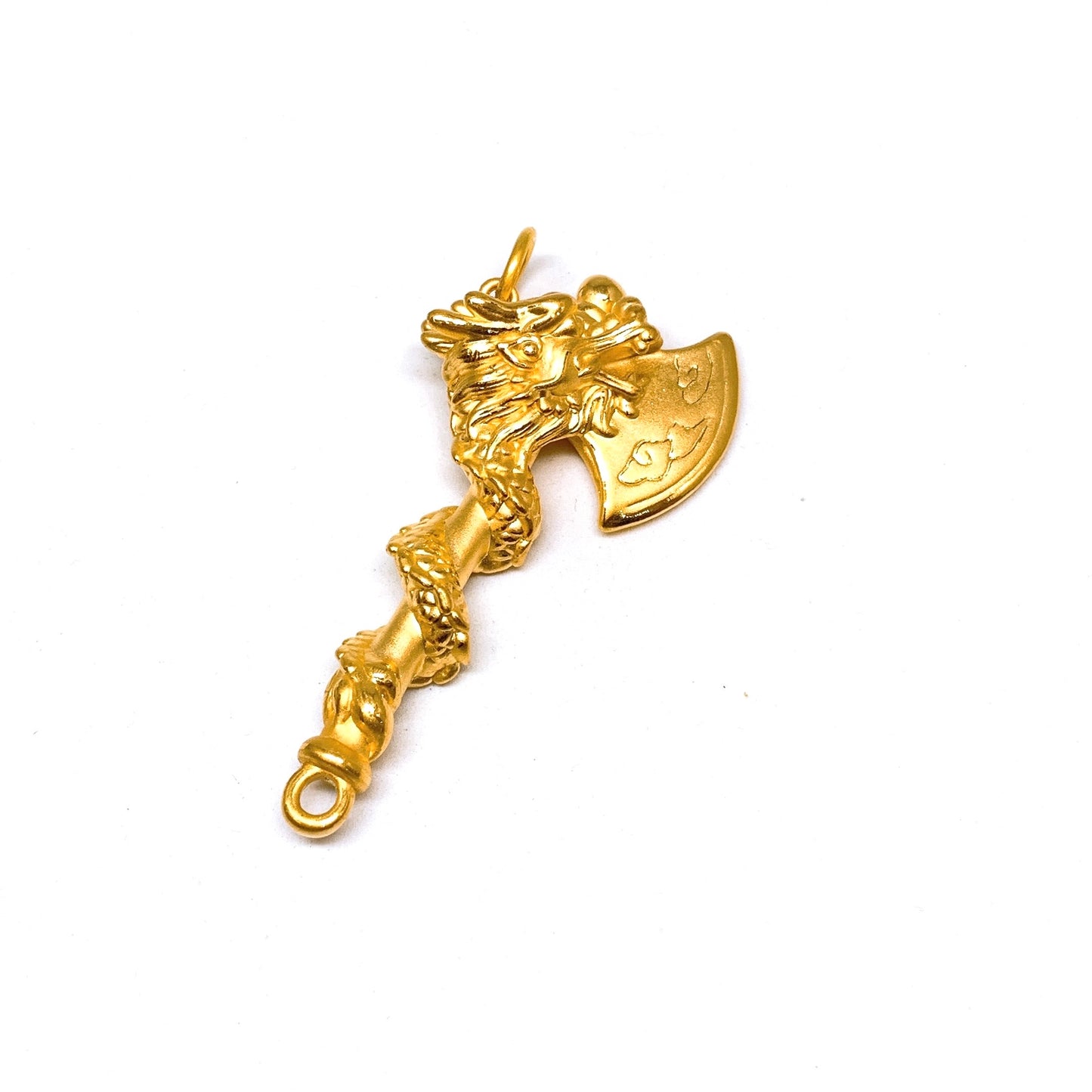 3D Hollow Dragon Axe Pendant