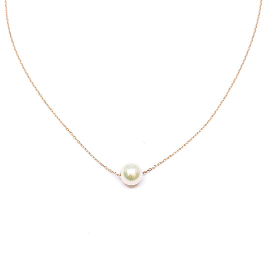 Rose Gold Fine Necklace With Pearl