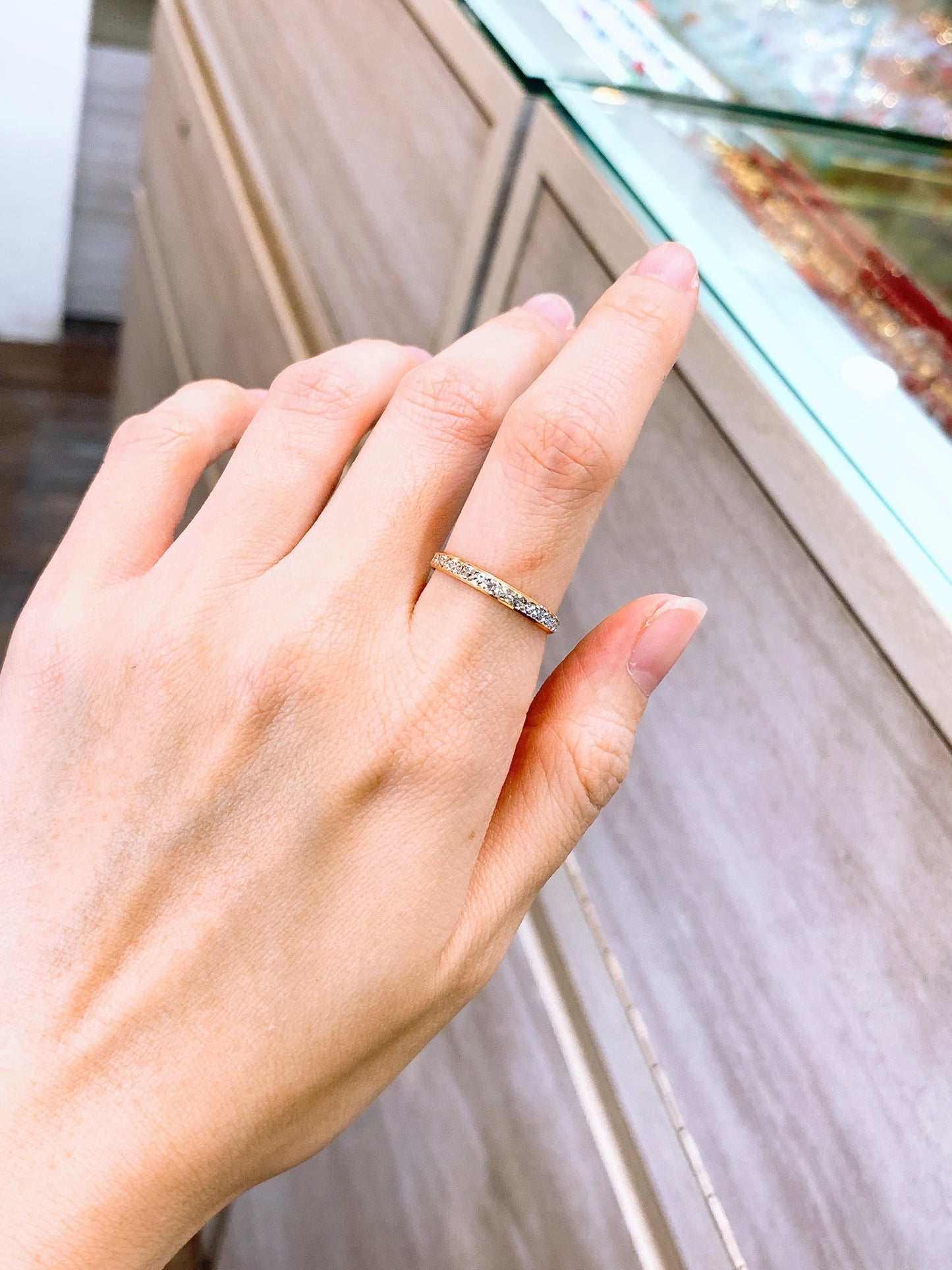 Two Tone Fine Starburst Ring