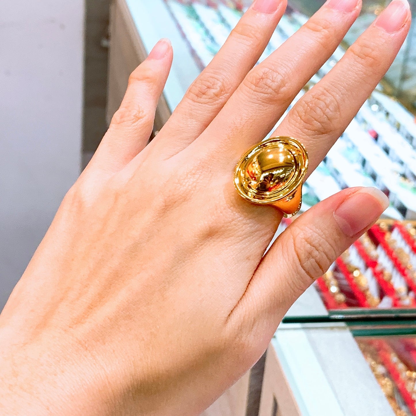 Polished Ingot Statement Ring