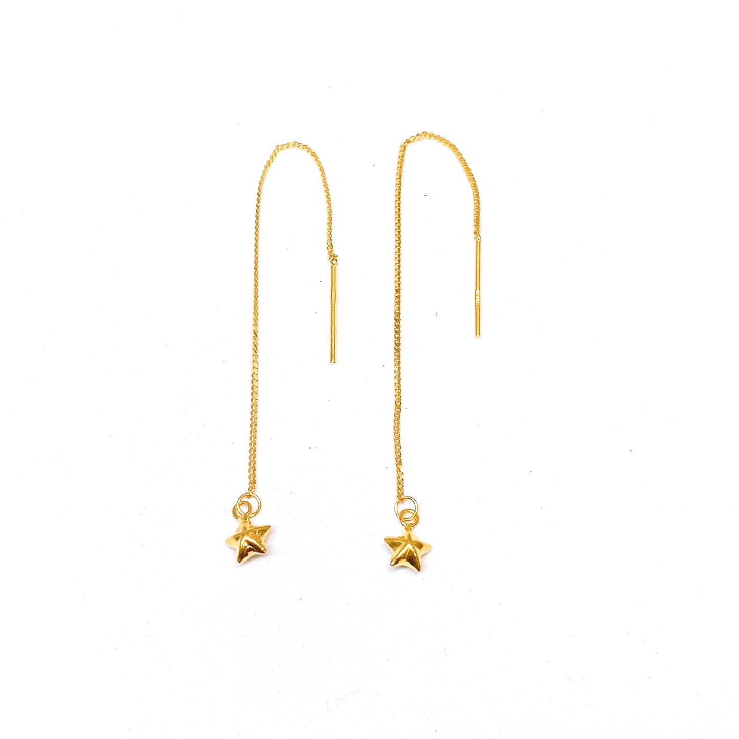 Dangling Puffy Star Earring Threads
