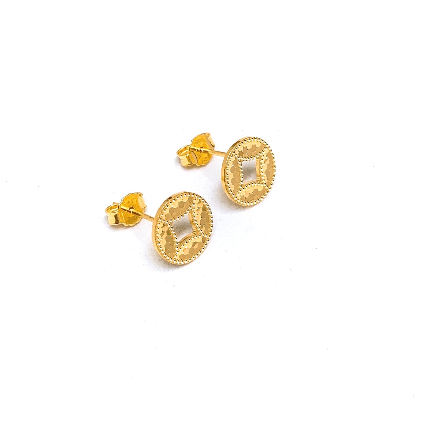 Sequin Coin Earring Studs