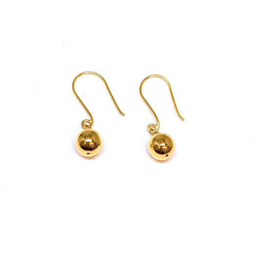 Dangling Polished Bead Earring Drops