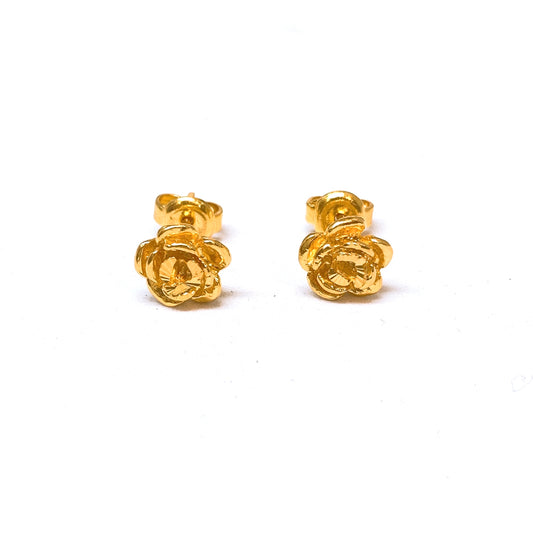 3D Rose Earring Studs