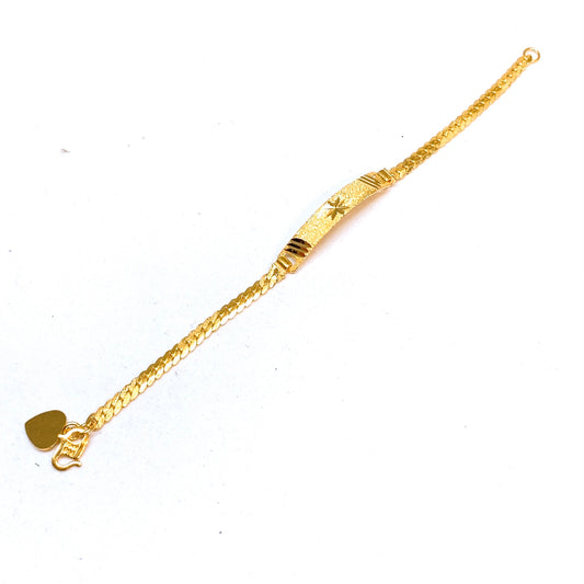 Sanded Curved Bar Baby Bracelet