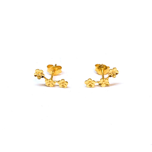Blossoms In A Row Earring Studs