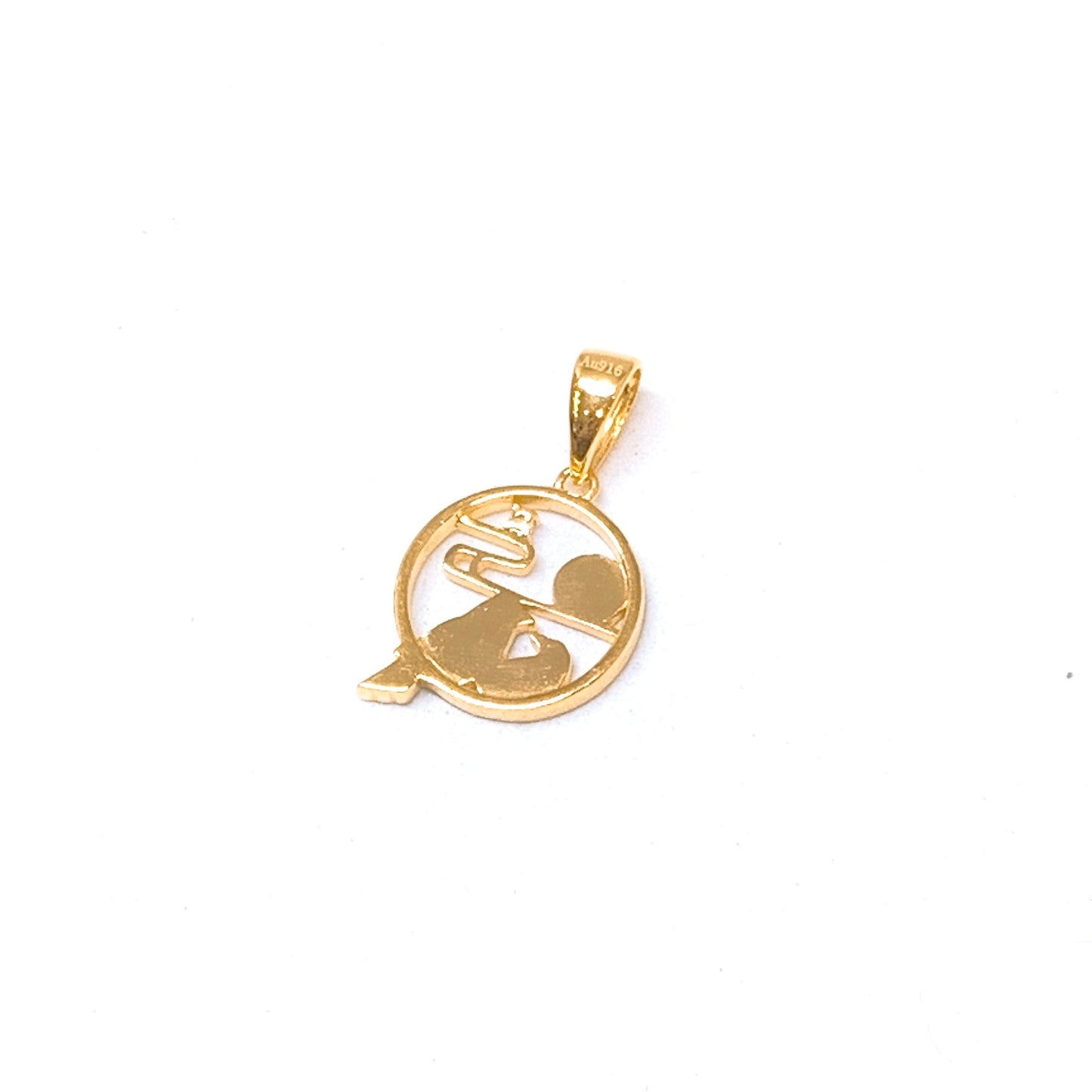 Blingy Enamel Birds Round Pendant