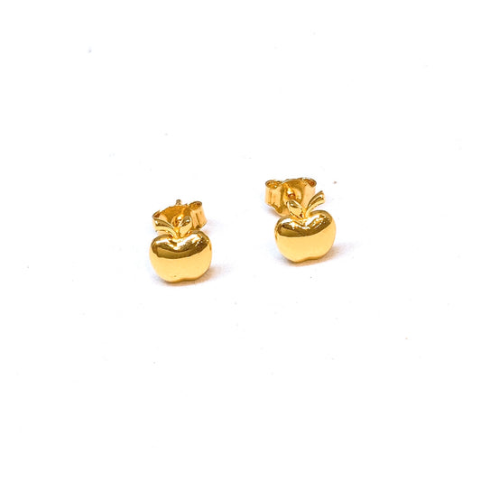 Polished Apple Earring Studs