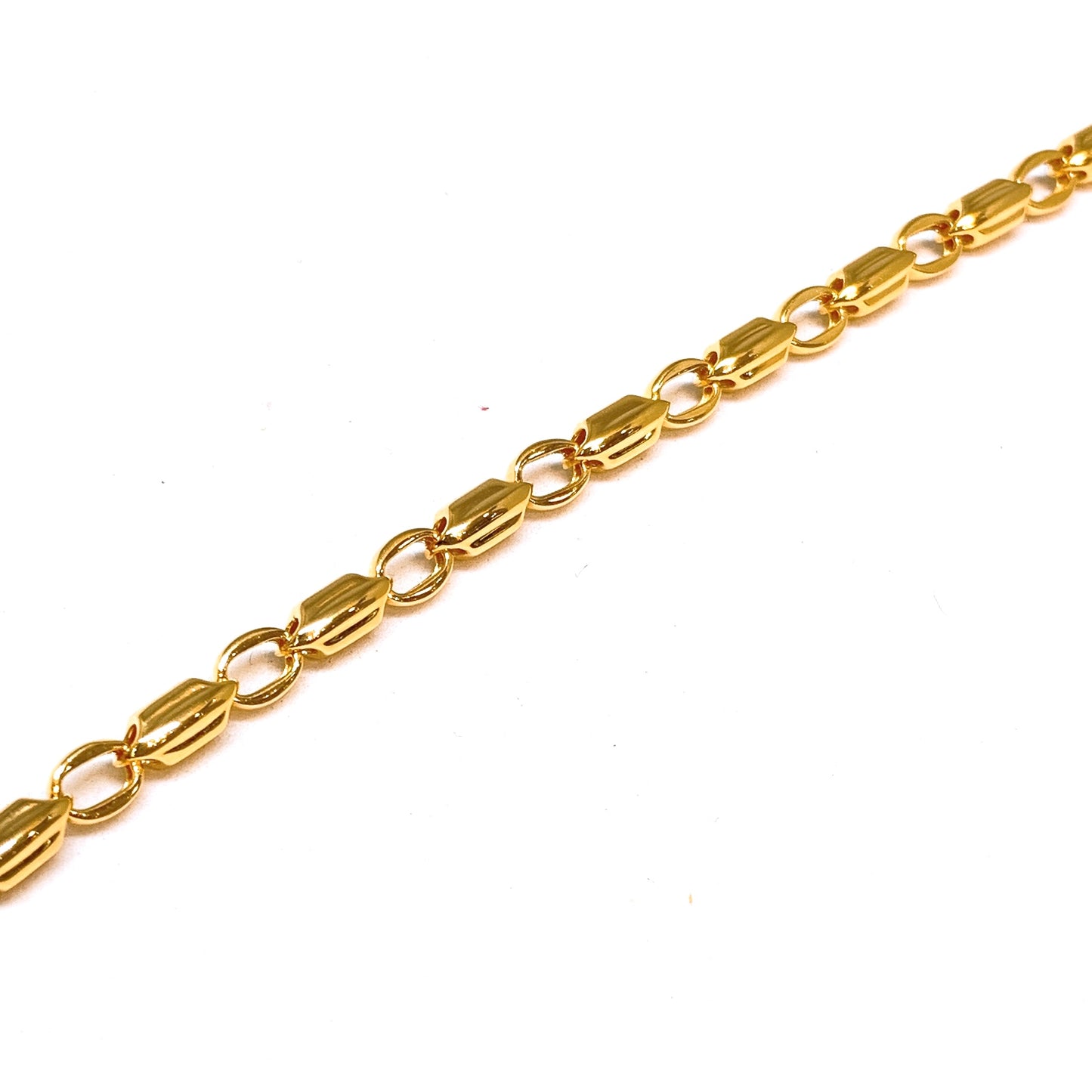 Puffed Beads And Links Bracelet
