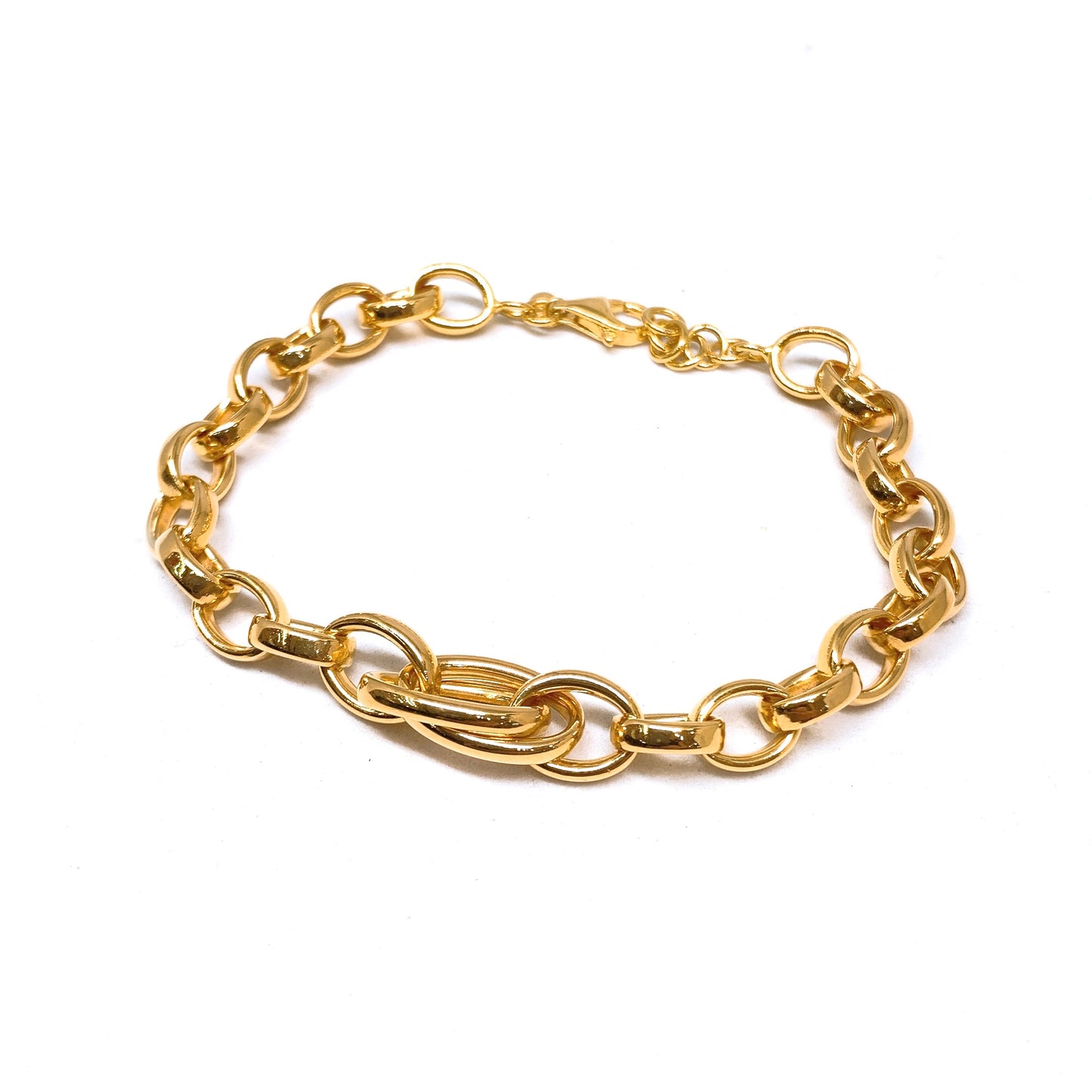 Interlinked Oval Hoops Bracelet