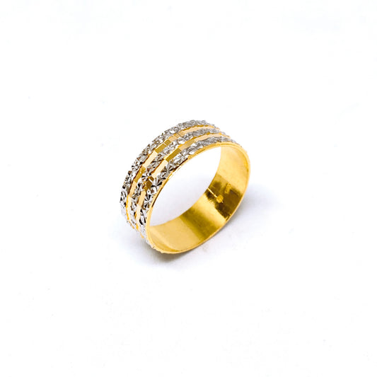 Two Tone Starburst Cutting Ring ( 3 Rows )