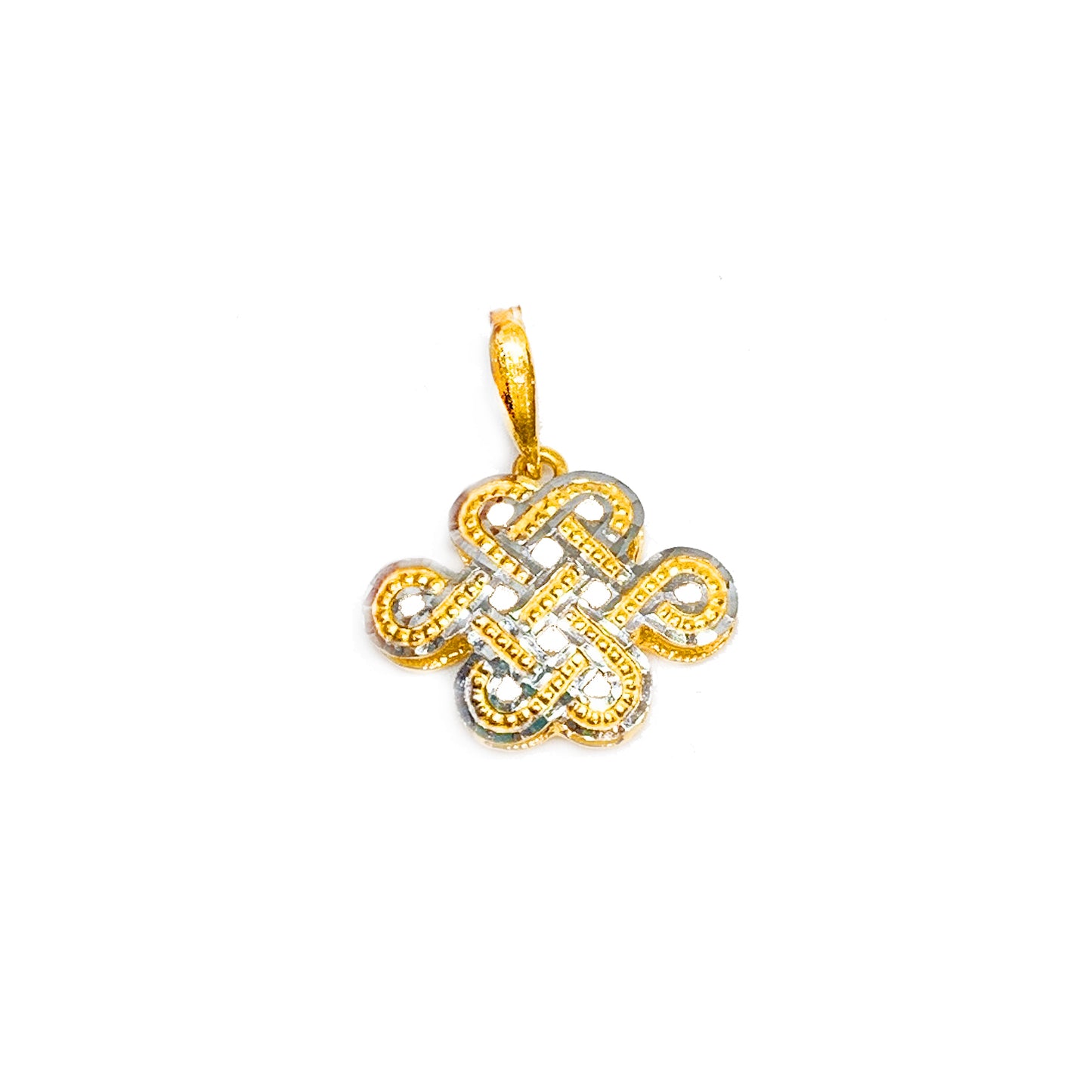 Two-tone Mystic Knot Pendant