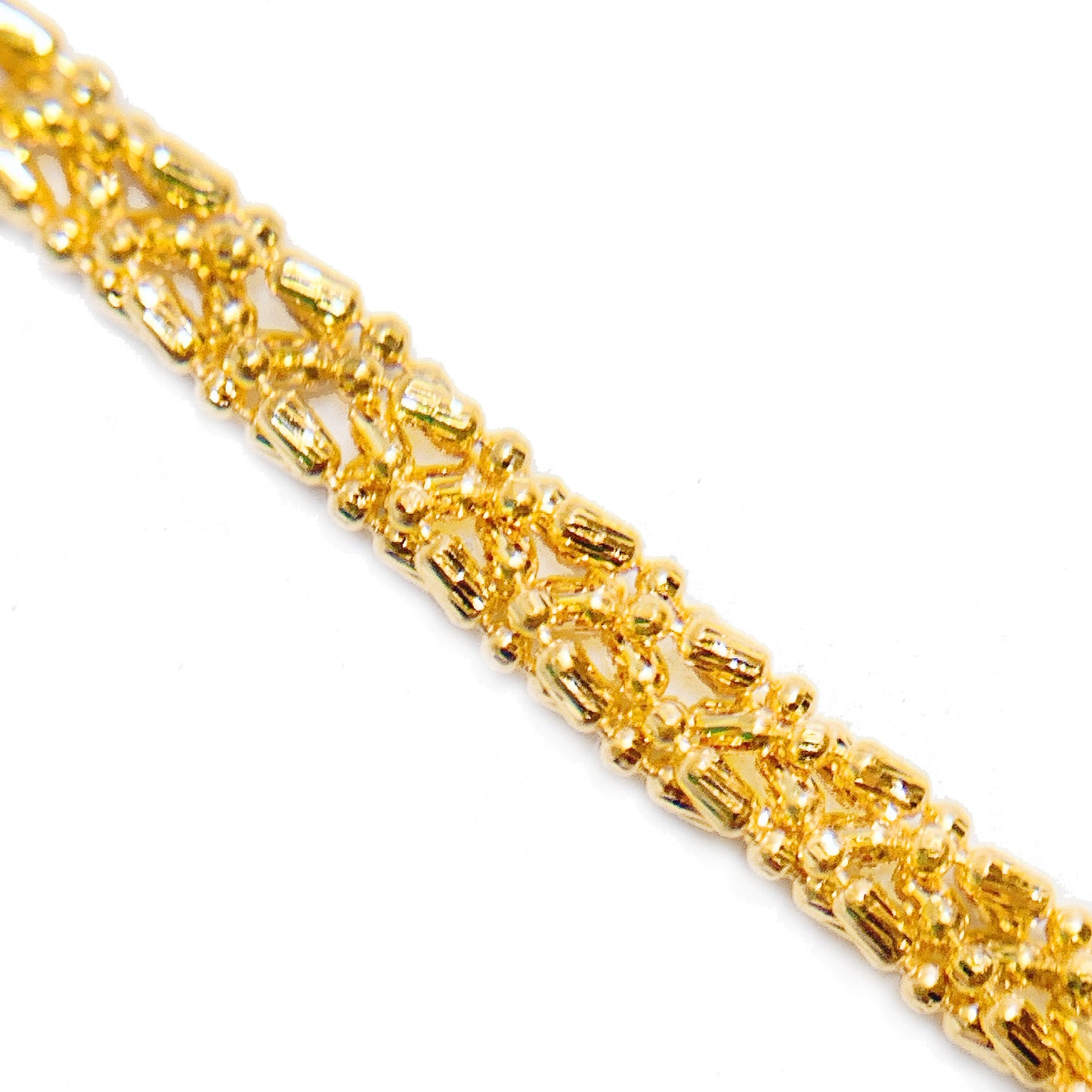 5 Line Beaded Braided Bracelet