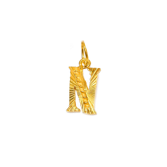 Initial Pendant - Alphabet N