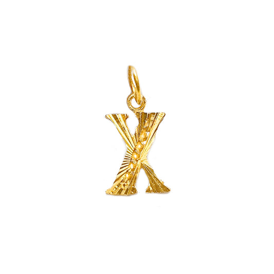 Initial Pendant - Alphabet X