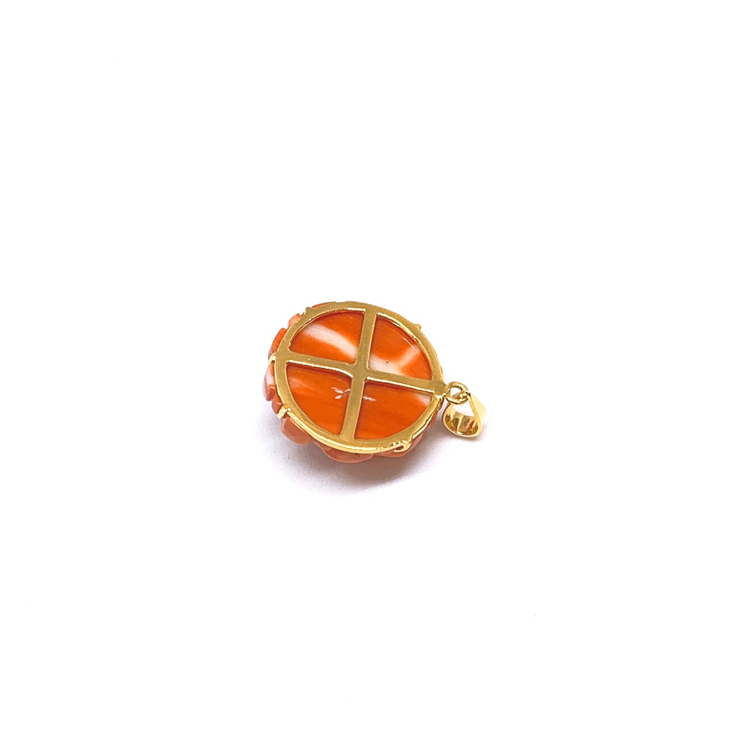 Coral Rose Pendant