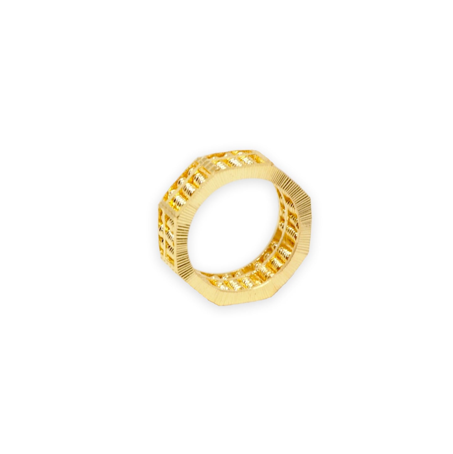 Full Abacus Octagon Ring ( Cutting )