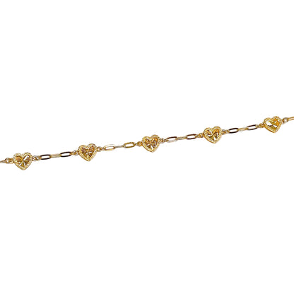 5 Radiant Hearts Bracelet