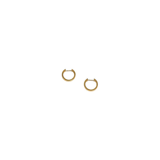 Round Plain Hoop Earrings