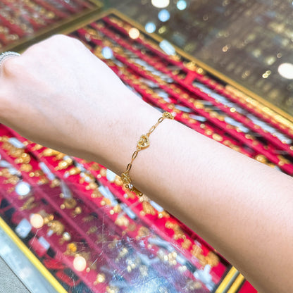 5 Radiant Hearts Bracelet