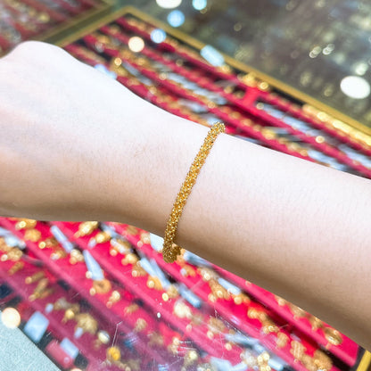 Shimmer Beads Braided Bracelet