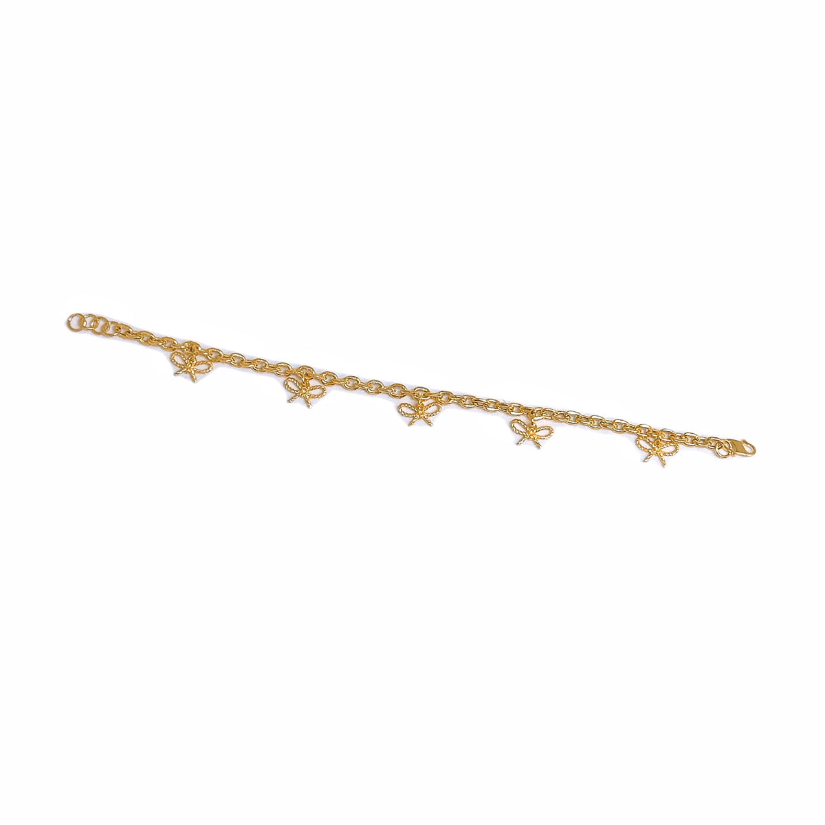 Dangling Twisted Ribbon Bracelet
