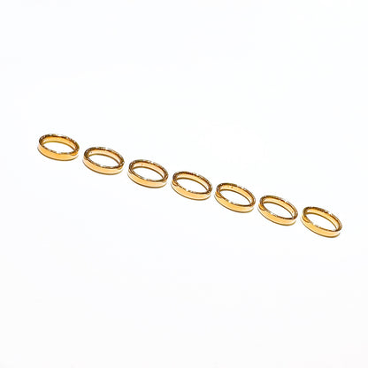 Flat Hollow Plain Ring