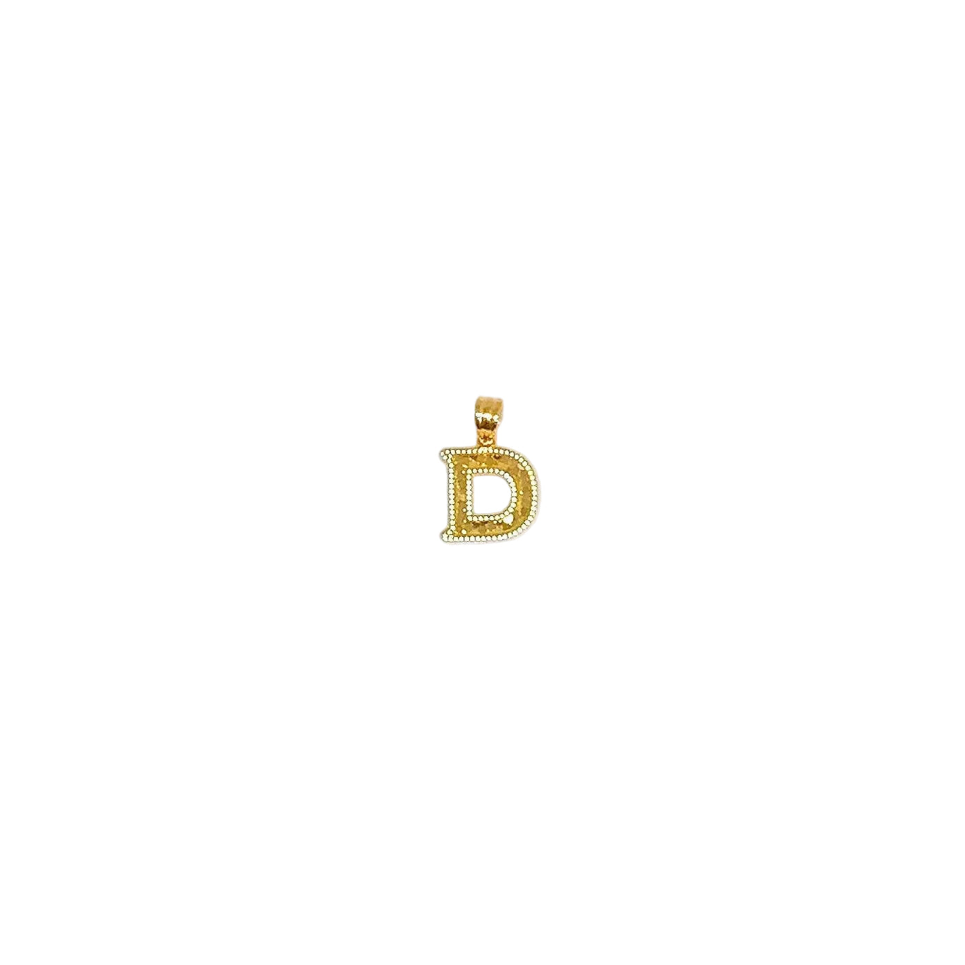 Letter D Pendant ( Sequin )
