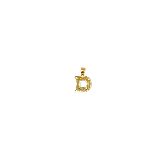 Letter D Pendant ( Sequin )