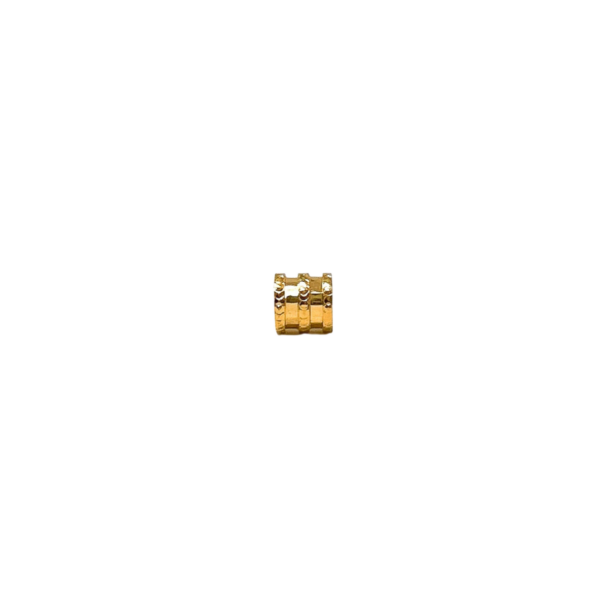 Three Line Cutting Drum Spacer Charm