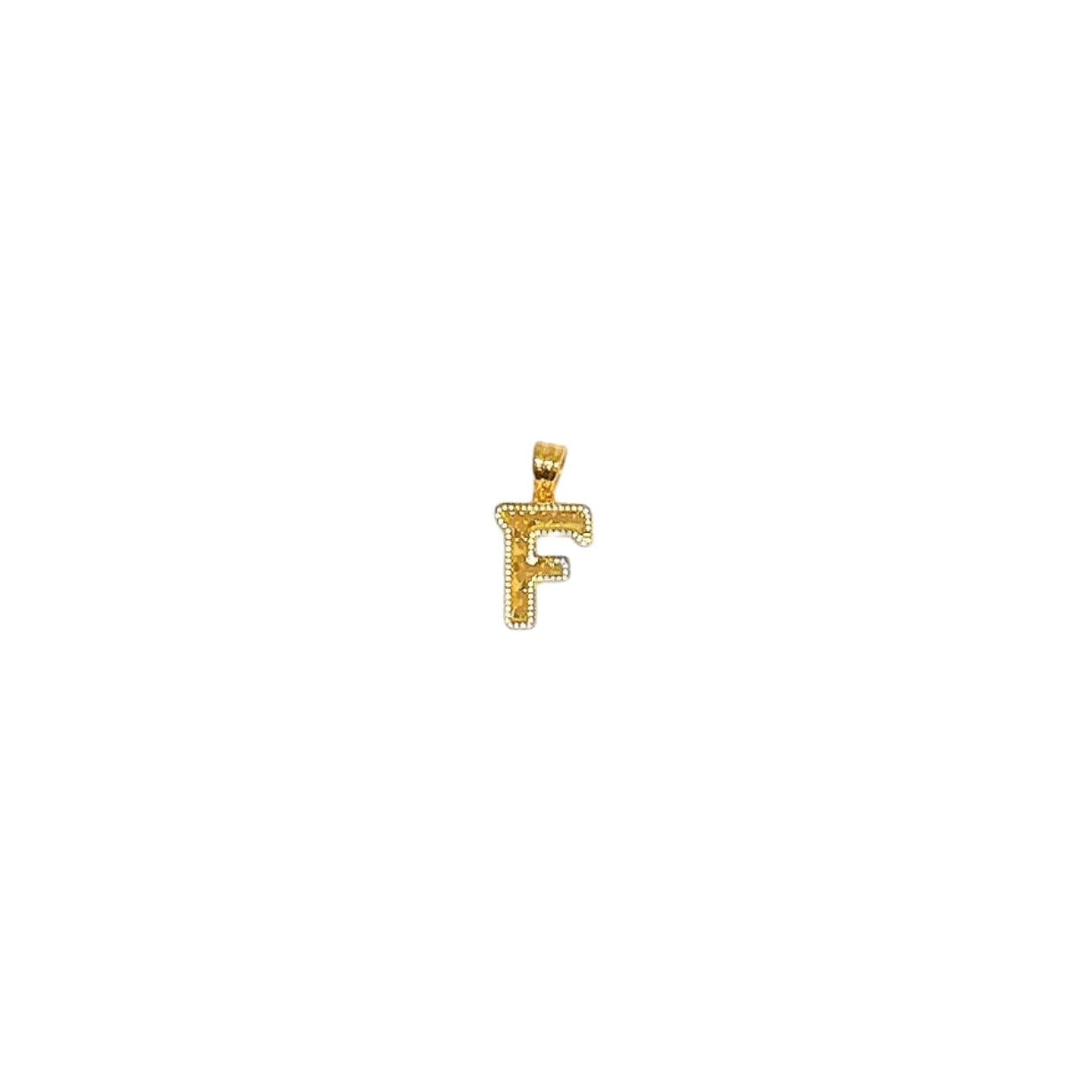 Letter F Pendant ( Sequin )